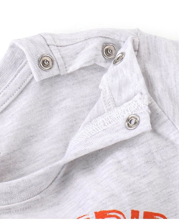 Babyhug Cotton Knit Half Sleeves Solid Shirt with Road Print T-Shirt - Blue & Grey