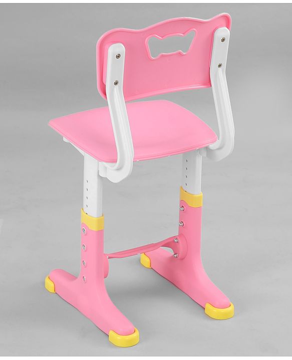 Babyhug Study Table & Chair Set with Height Adjustment - Pink