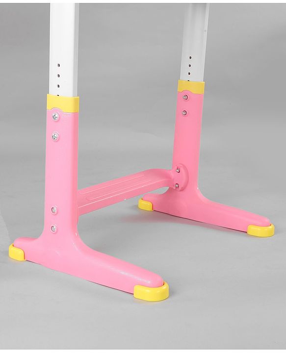 Babyhug Study Table & Chair Set with Height Adjustment - Pink