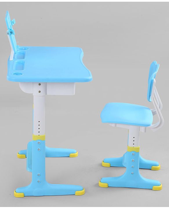 Babyhug Study Table & Chair Set with Height Adjustment  Pink| Reading Frame| Comfortable Backrest| Easy to Assemble| Easy to Clean and Maintain