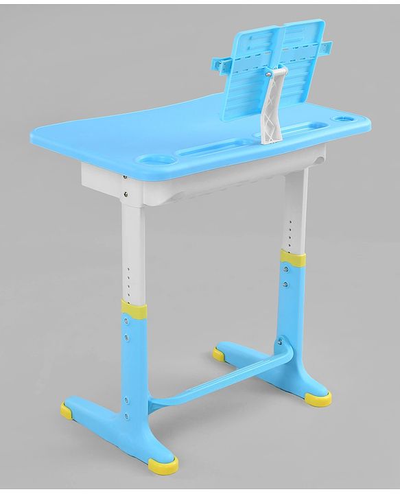 Babyhug Study Table & Chair Set with Height Adjustment  Pink| Reading Frame| Comfortable Backrest| Easy to Assemble| Easy to Clean and Maintain