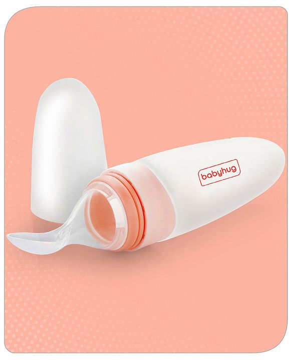Babyhug Squeezy Silicone Food Feeder- Pink