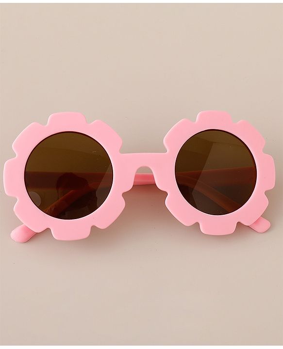 Babyhug Free Size Headband & Sunglasses with Floral Print - Pink