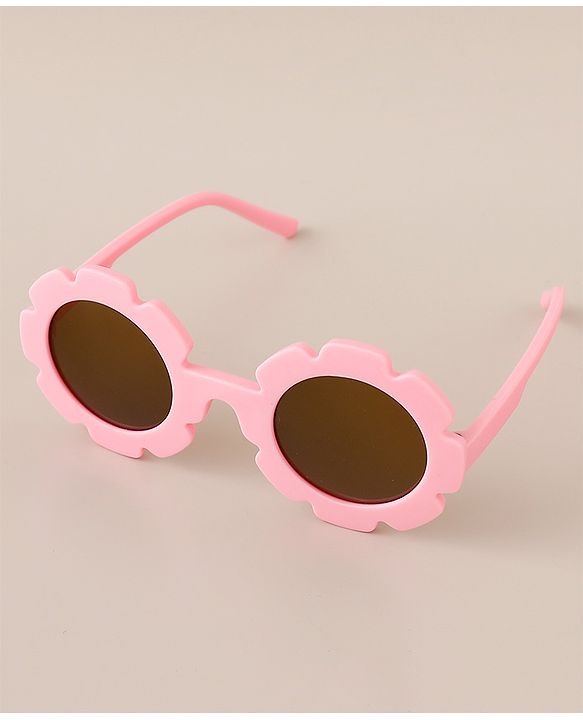 Babyhug Free Size Headband & Sunglasses with Floral Print - Pink