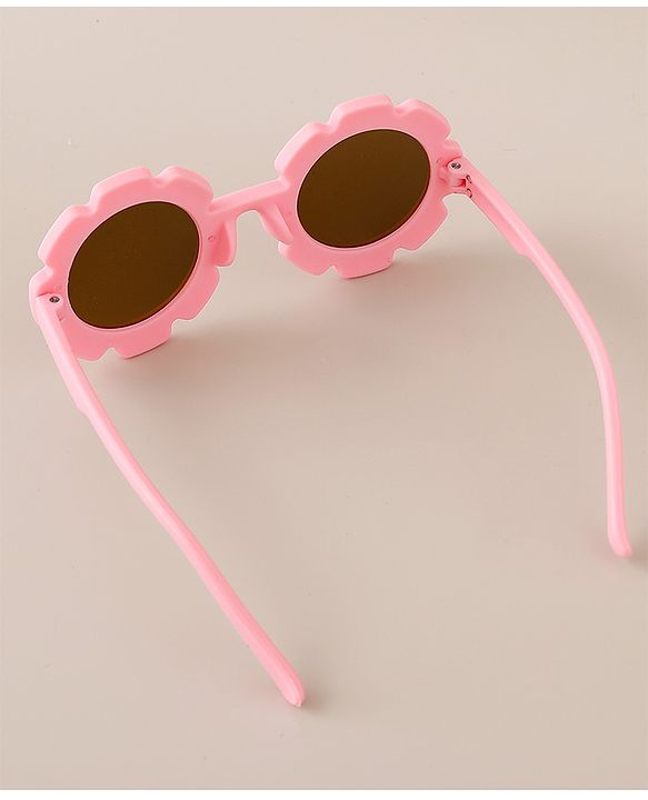 Babyhug Free Size Headband & Sunglasses with Floral Print - Pink
