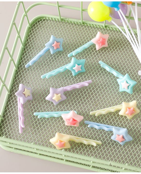 Babyhug Hair Pins Pack of 10 Free Size - Multicolor
