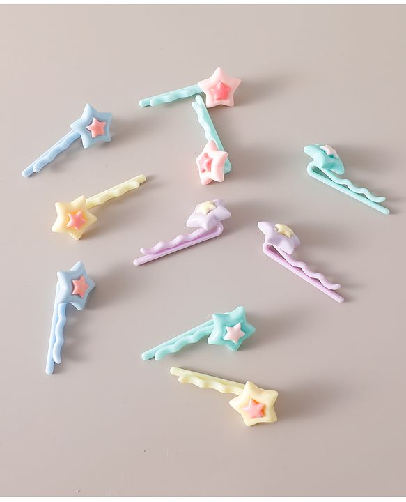 Babyhug Hair Pins Pack of 10 Free Size - Multicolor