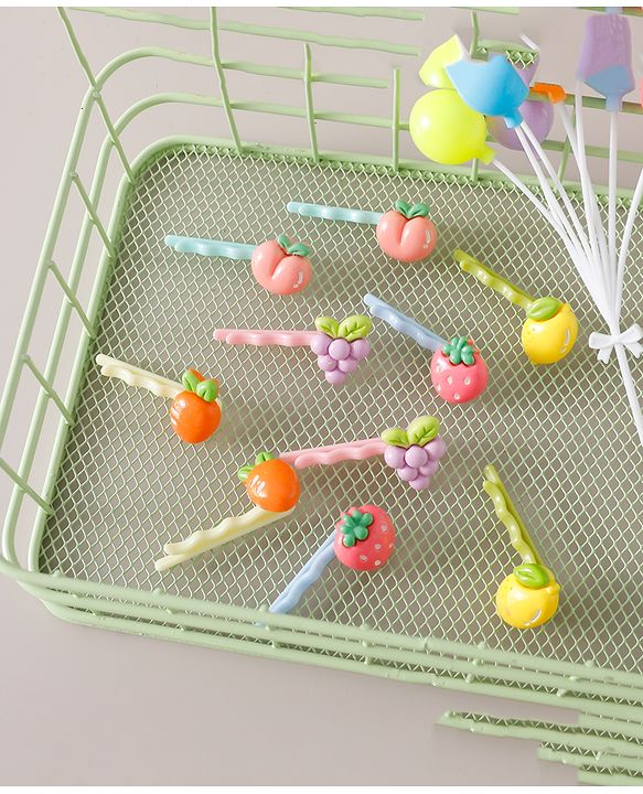 Babyhug Hair Pins Pack of 10 Free Size - Multicolor