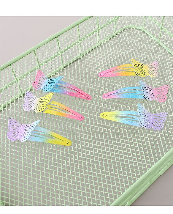Babyhug Snap Clips Pack of 6- Multicolored