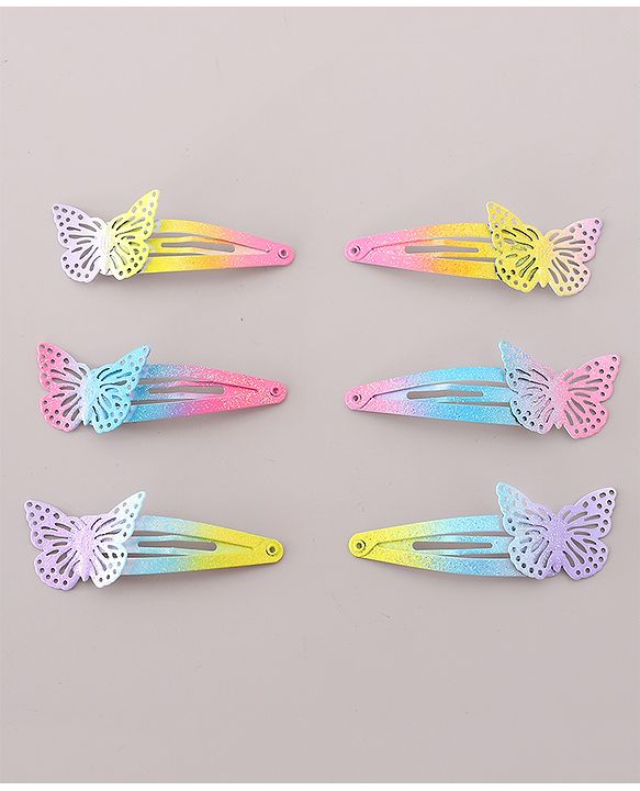 Babyhug Snap Clips Pack of 6- Multicolored