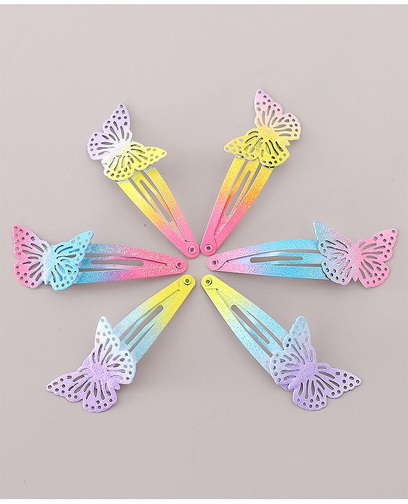 Babyhug Snap Clips Pack of 6- Multicolored