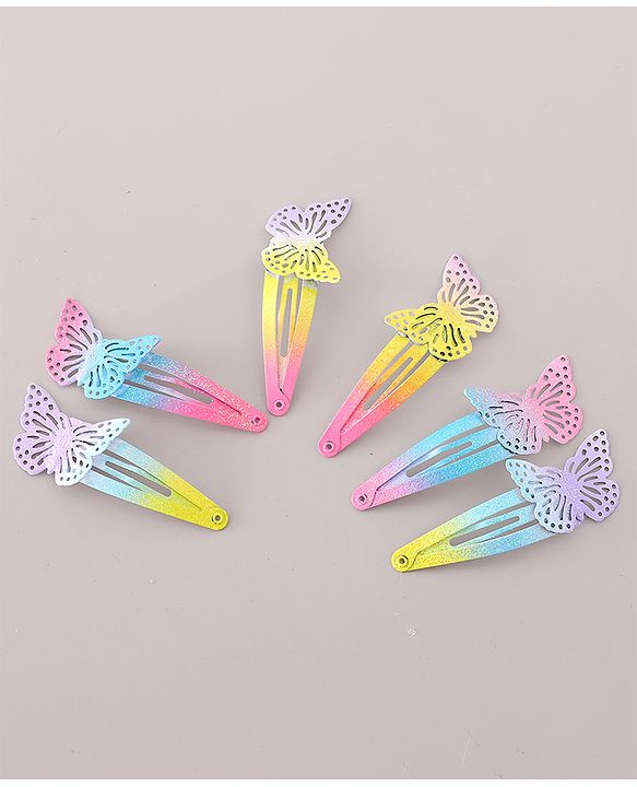 Babyhug Snap Clips Pack of 6- Multicolored