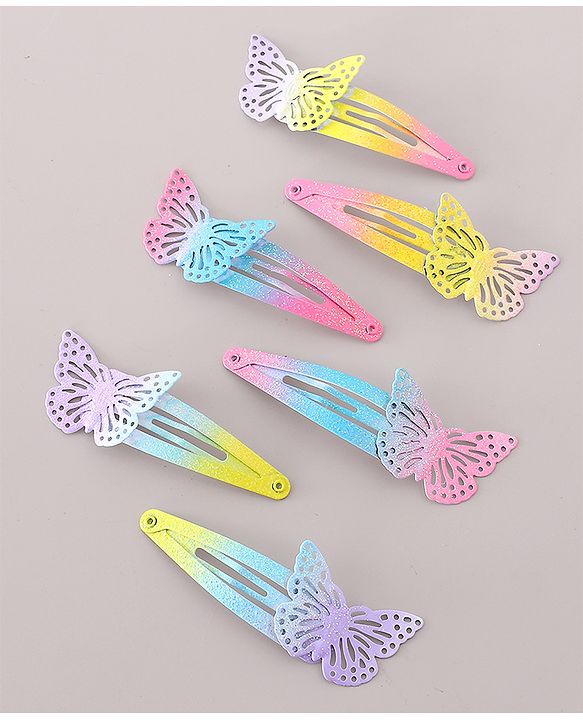 Babyhug Snap Clips Pack of 6- Multicolored
