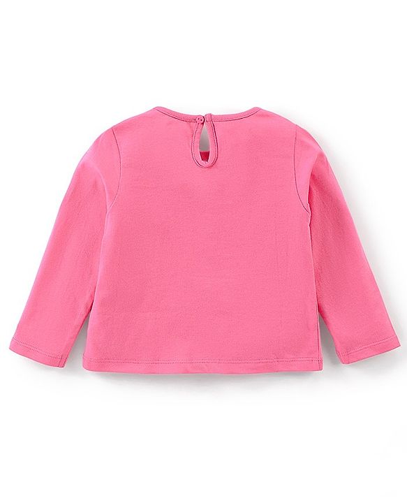 Babyhug Cotton Full Sleeves Night Suit Kitty Print- Pink & Purple