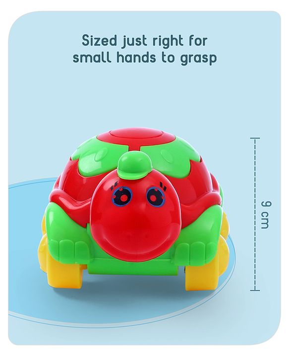 Babyhug Turtle On Wheel- Red & Green