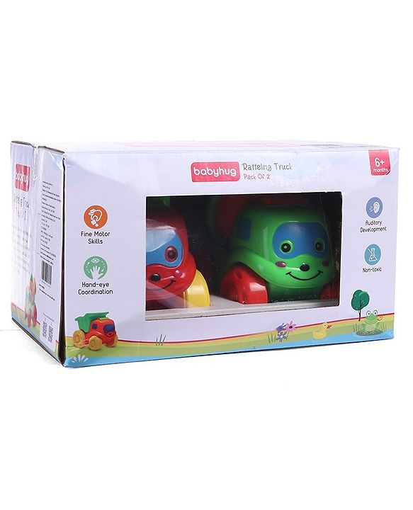 Babyhug Ratteling Truck Pack of 2 - Multicolour