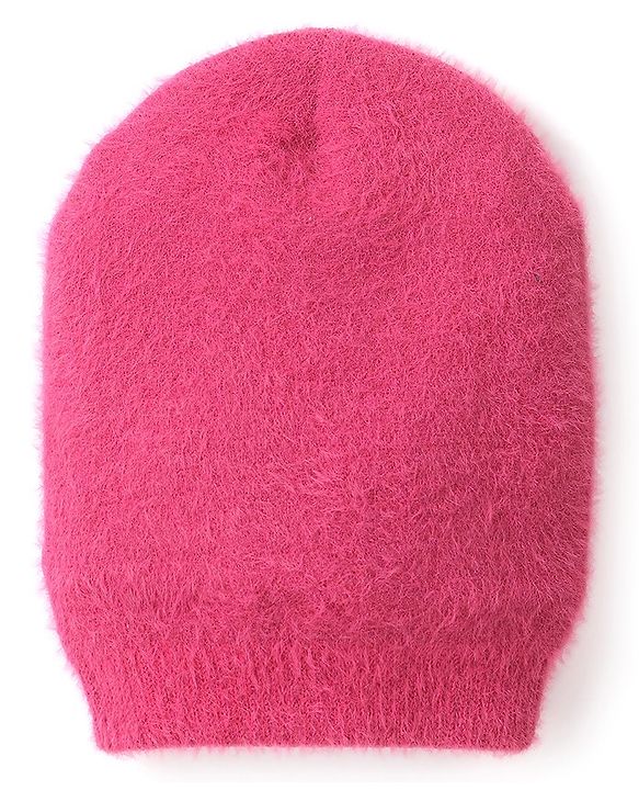 Pine Kids Woollen Cap Self Solid Colour Pink - Diameter 14.5 cm