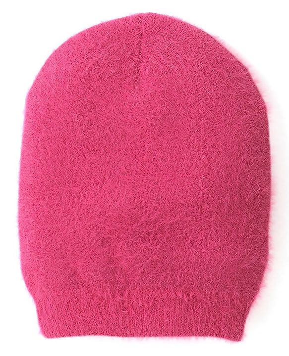 Pine Kids Woollen Cap Self Solid Colour Pink - Diameter 14.5 cm