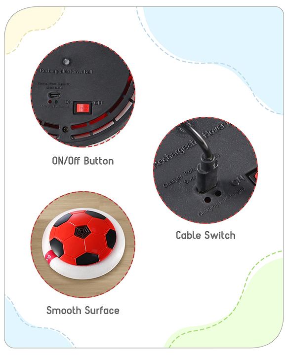 Babyhug Rechargeable Hover Ball - Red