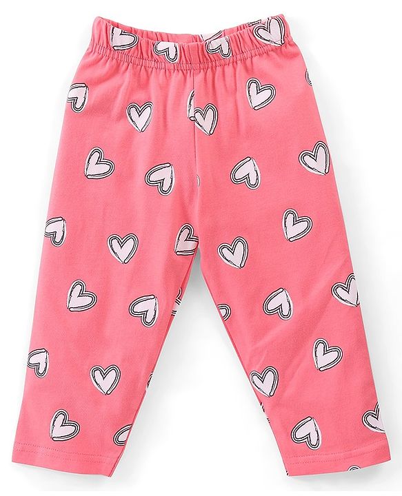 Babyhug Cotton Knit Full Sleeves Night Suit Kitty Print - Pink