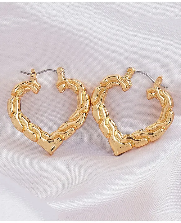 Buy Gold Heart Earrings, Heart Hoop Earrings, Dainty Heart Hoops, Heart  Huggies, Heart Hanging Earrings, Gold Earrings, Gift Jewelry for Women  Online in India - Etsy