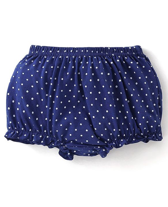 Babyhug 100% Cotton Knit Antibacterial Bloomers Floral Print Pack of 3 - Multicolour