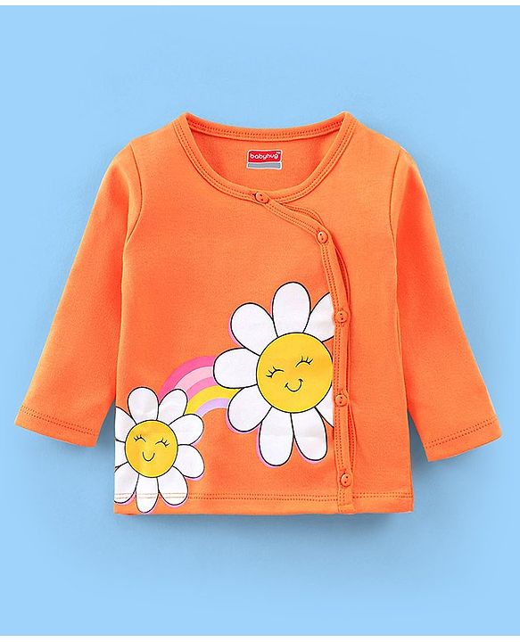 Babyhug 100% Cotton Antibacterial Vest Floral Print Pack of 3 - Multicolour
