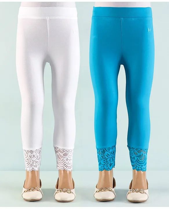 Ankle-Length Leggings with Branding