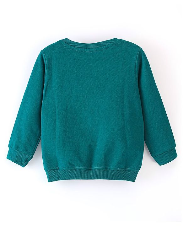 Babyhug 100% Cotton Knit Full Sleeves Sweatshirt With Squirrel Graphics Pack Of 2 - Red & Green