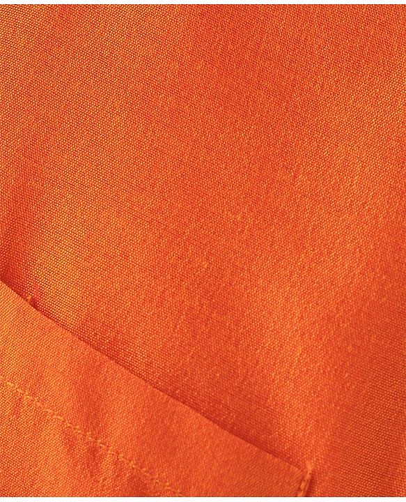 Babyhug Woven Half Sleeves Solid Color Shirt & Mundu Set - Orange