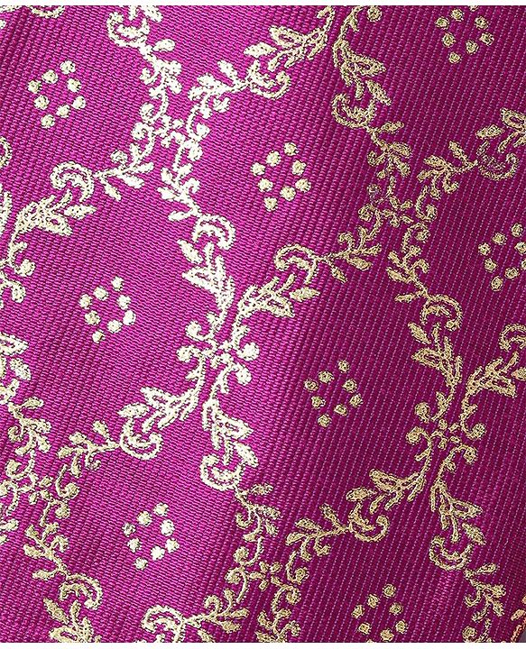 Babyhug Three Fourth Sleeves Foil Printed Kurti Pant and Dupatta - Fuchsia