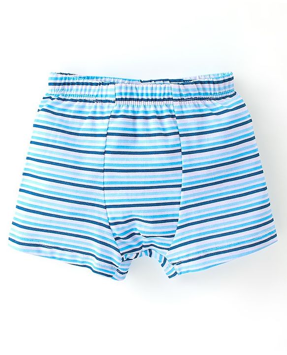 Babyhug 100% Cotton Trunk Dino Print Pack Of 5 - Green Blue & Yellow