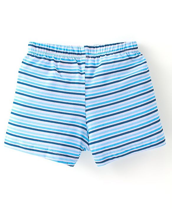 Babyhug 100% Cotton Trunk Dino Print Pack Of 5 - Green Blue & Yellow