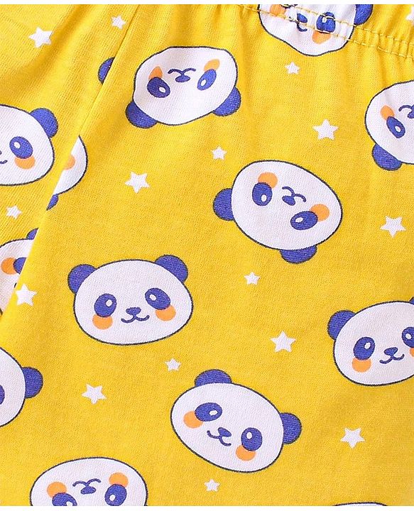 Babyhug 100% Cotton Trunk Dino Print Pack Of 5 - Green Blue & Yellow