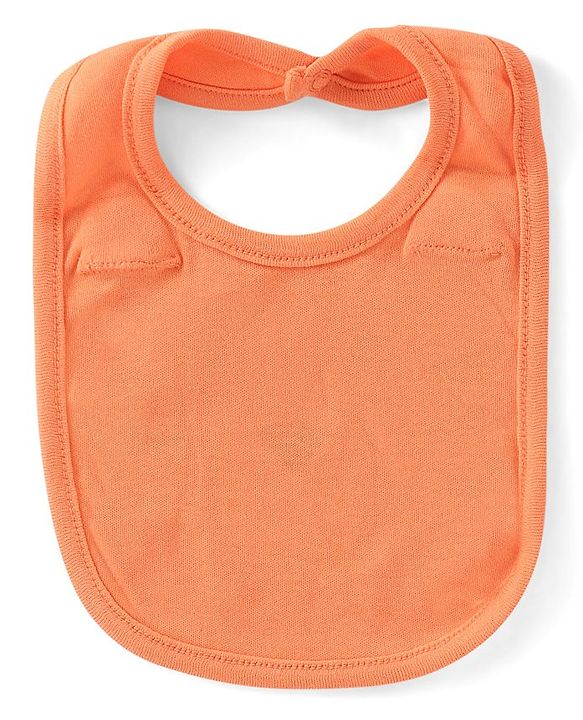Babyhug 100% Cotton Knit Full Sleeves Onesie with Bib Lion Print - Multicolour