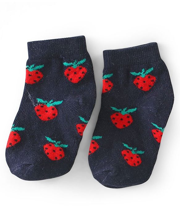 Cute Walk By Babyhug Non Terry Anti Bacterial Ankle Length Design Socks Pack of 7 - Multicolour