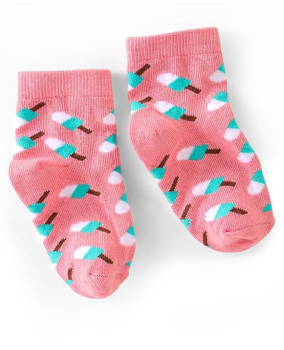 Cute Walk By Babyhug Non Terry Anti Bacterial Ankle Length Design Socks Pack of 7 - Multicolour