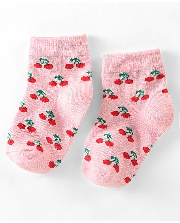 Cute Walk By Babyhug Non Terry Anti Bacterial Ankle Length Design Socks Pack of 7 - Multicolour