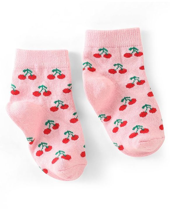 Cute Walk By Babyhug Non Terry Anti Bacterial Ankle Length Design Socks Pack of 7 - Multicolour