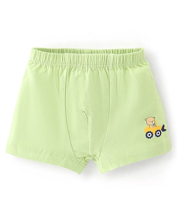 Babyhug 100% Cotton Knit Bear Printed Trunk Pack of 5 - Multicolour