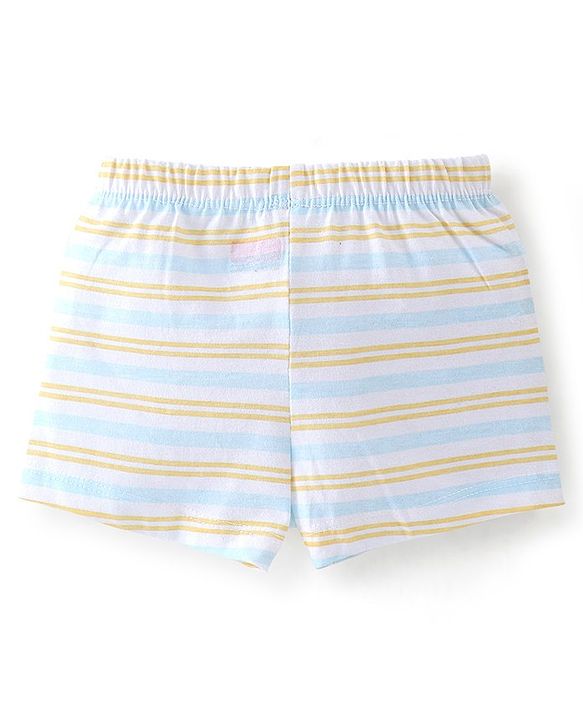 Babyhug 100% Cotton Knit Bear Printed Trunk Pack of 5 - Multicolour