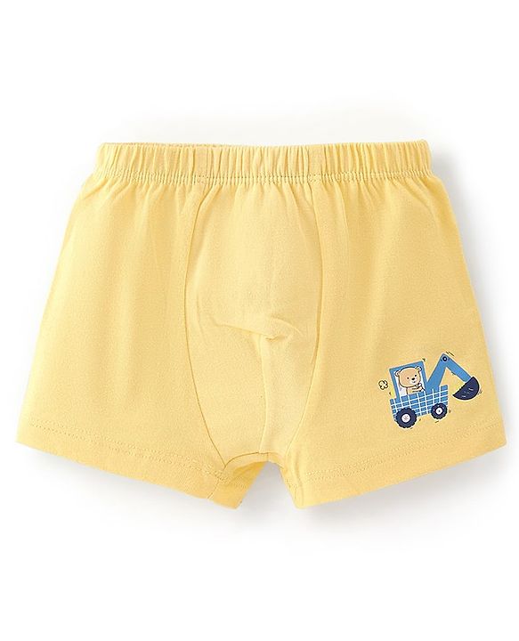Babyhug 100% Cotton Knit Bear Printed Trunk Pack of 5 - Multicolour