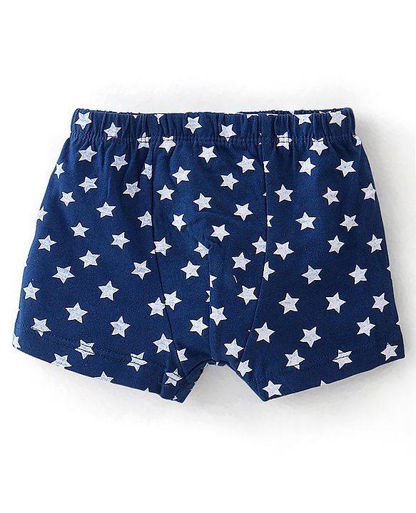 Babyhug 100% Cotton Knit Bear Printed Trunk Pack of 5 - Multicolour