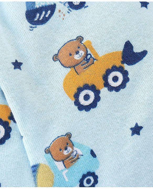 Babyhug 100% Cotton Knit Bear Printed Trunk Pack of 5 - Multicolour