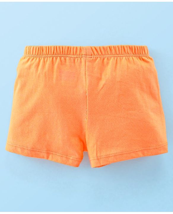 Babyhug 100% Cotton Trunk Bees Printed Pack of 3 - Blue & Orange
