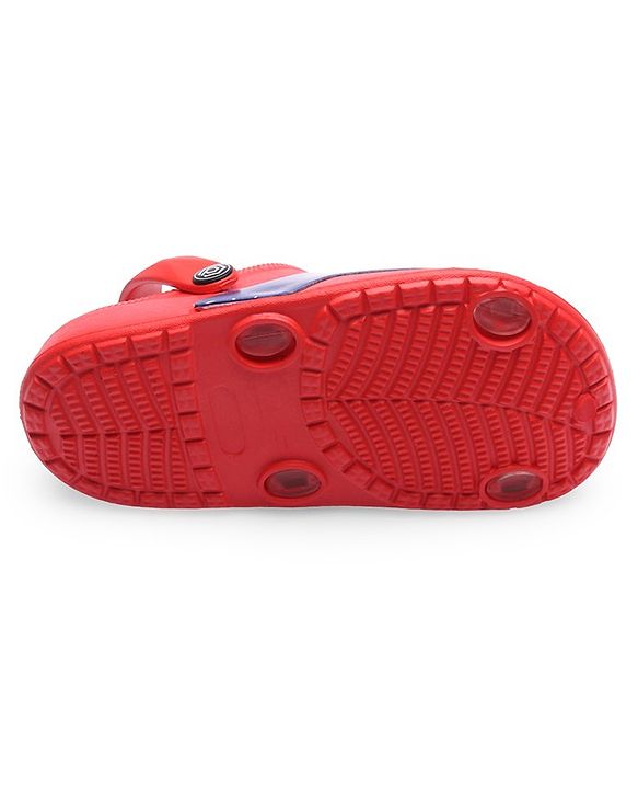 Cute Walk by Babyhug Clogs with Back Strap Astronaut Print - Red