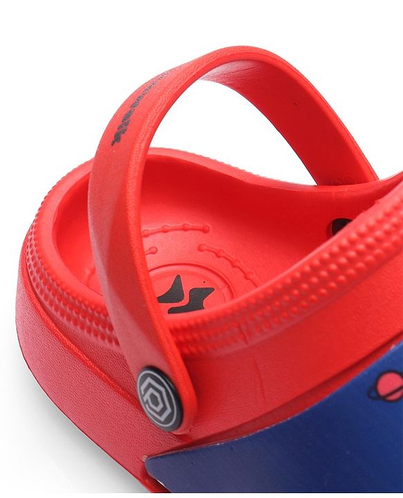 Cute Walk by Babyhug Clogs with Back Strap Astronaut Print - Red