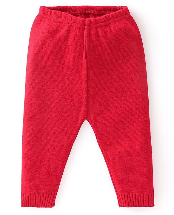 Babyhug Full Sleeves Baby Sweater Set with Strawberry Design - Navy Blue & Red