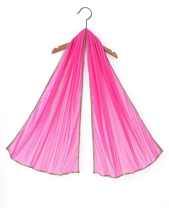 Babyhug Sleeveless Embroidered Kurta & Palazo with Dupatta - Pink
