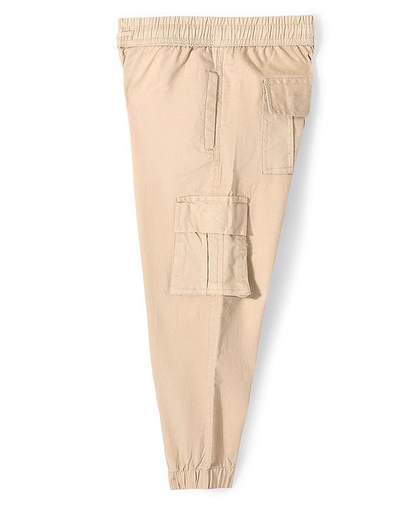Pine Kids Full Length Elasticated Waist Jogger Fit Trouser- Beige